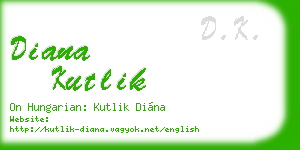 diana kutlik business card